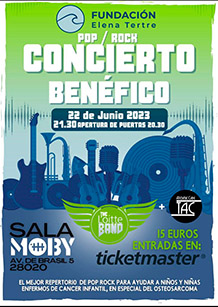 THE LOITTE BAND
+ La Rubia Smith
Concierto Solidario en pro de la
Asociación Española de ELA 
JUEVES 15 de JUNIO. 20:30h.