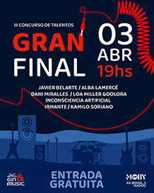 GRAN FINAL III CONCURSO DE TALENTOS MOMBASA GIN/MUSIC 


ENTRADA LIBRE.