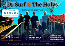 DR SURF & THE HOLYS
SÁBADO 24 de OCTUBRE. 21h.