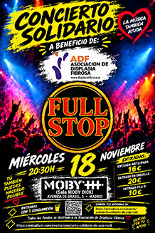 FULLSTOP: Concierto a beneficio de ADF
