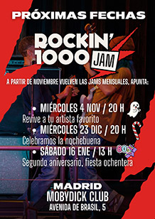 ROCKIN'1000 JAM SESSION. ROCK LEGENDS NEVER DIE